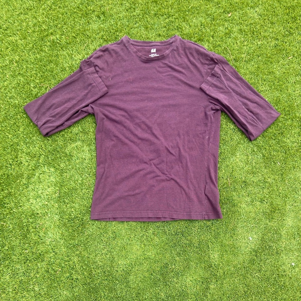H&M long sleeve maroon shirt